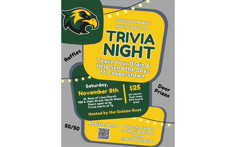 Nor-Gwyn Trivia Night: Saturday, November 8th at St Rose of Lima Parish Center