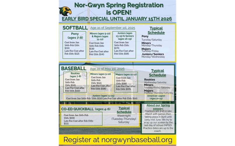 Registration is open for Spring 2026